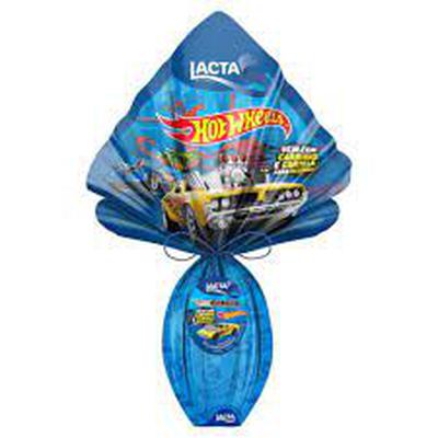 OVO PASCOA LACTA HOTWHEELS 15 166G